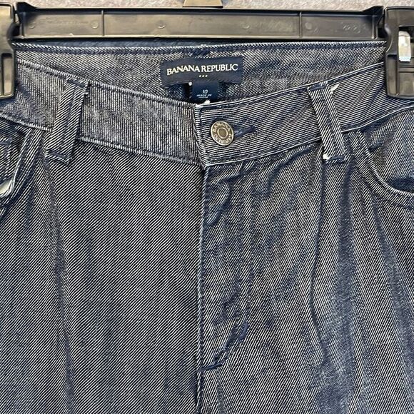 BANANA REPUBLIC Pants Women’s Size 10 Blue Stretch Classic Trousers Wide Leg - Picture 14 of 14